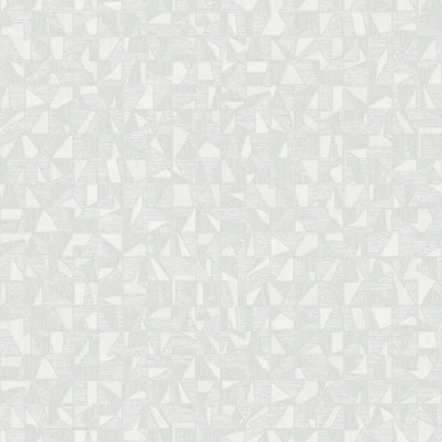 Shimmering Geometric Shapes Wallpaper, Cream Deep Embossed Asymmetrical Design Wallcovering - Adawall -Houston Wallpaper Store - Walcoverings, Curtains & Wall Panels