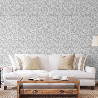 Silver Abstract Shimmering Wallpaper, Modern Luxury Sparkling Solid Color Wall Paper - Adawall -Houston Wallpaper Store - Walcoverings, Curtains & Wall Panels