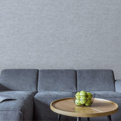 Silver Luxury Leather Look Faux Wallpaper, 3D Embossed textured, Metallic rustic Patterns Decor - Adawall -Houston Wallpaper Store - Walcoverings, Curtains & Wall Panels