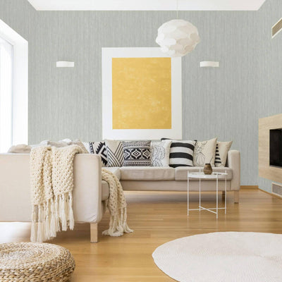 Silver Modern Stripped Pattern Wallpaper, Embossed 3D Textured Neutral Colors Abstract Wallcovering - Adawall -Houston Wallpaper Store - Walcoverings, Curtains & Wall Panels