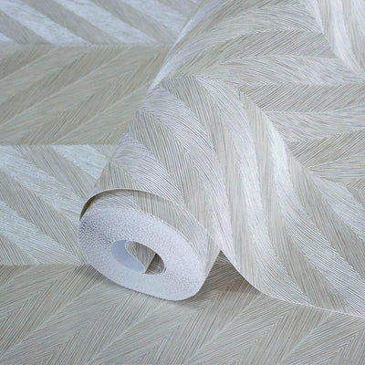 Silver Shiny Chevron Wallpaper, Deep Embossed Luxury Shimmering Geometric Pattern Wall Paper, Large Non-Pasted 114 sq ft Roll - Adawall -Houston Wallpaper Store - Walcoverings, Curtains & Wall Panels