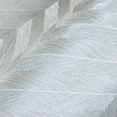 Silver Shiny Chevron Wallpaper, Deep Embossed Luxury Shimmering Geometric Pattern Wall Paper, Large Non-Pasted 114 sq ft Roll - Adawall -Houston Wallpaper Store - Walcoverings, Curtains & Wall Panels