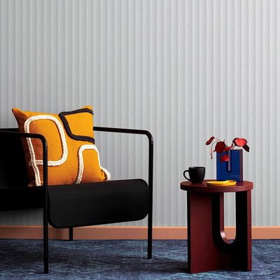 Silver Timeless Quilted Feel Wallpaper, Deep Embossed Chevron Basket Weave Wallcovering, Jute Design - Adawall -Houston Wallpaper Store - Walcoverings, Curtains & Wall Panels