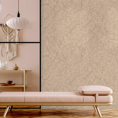 Sleek Abstract Embossed Wallpaper, Beige, Rich Textured Plain Modern Shimmering Wall Decor, Non-Woven Wallcovering - Adawall -Houston Wallpaper Store - Walcoverings, Curtains & Wall Panels