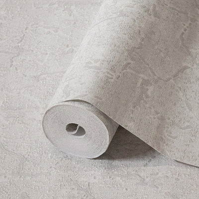 Sleek Abstract Embossed Wallpaper, Light Gray Rich Textured Plain Modern Shimmering Wall Decor, Non-Woven Wallcovering - Adawall -Houston Wallpaper Store - Walcoverings, Curtains & Wall Panels