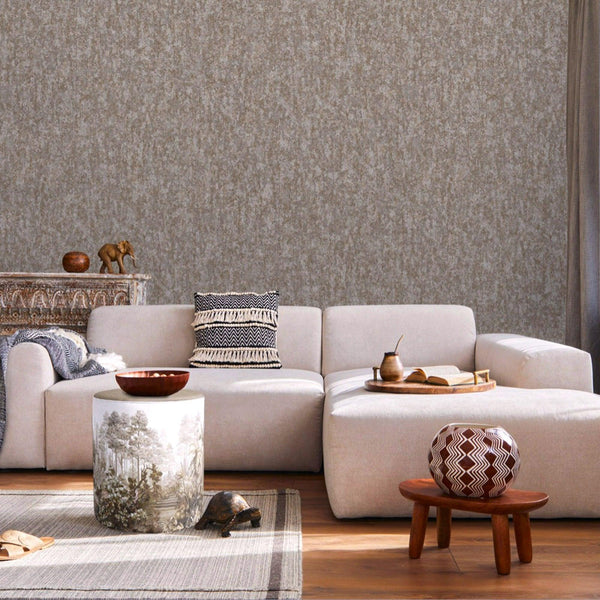 Solid Color Modern Embossed Wallpaper, Light Brown Plain Abstract Distressed Home Wall Decor, Non-Woven, Non-Pasted, Large Roll - Adawall -Houston Wallpaper Store - Walcoverings, Curtains & Wall Panels