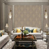 Stylish Baroque Deep Embossed Wallpaper, Tan, Brown Timeless Damask Ornate Patterns Sparkling Wallcovering, Elegant Washed Colors Design - Adawall -Houston Wallpaper Store - Walcoverings, Curtains & Wall Panels