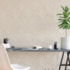 Stylish Beige Striped Embossed Wallpaper, Home Wall Decor, Aesthetic Wallpaper, Textured Wallcovering Non-Adhesive - 41.7”W X 393”H - Adawall -Houston Wallpaper Store - Walcoverings, Curtains & Wall Panels