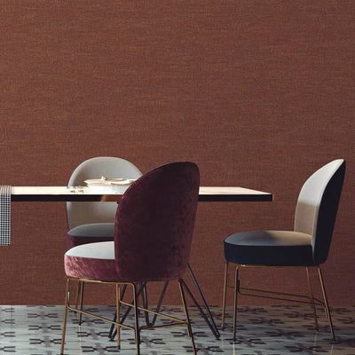 Stylish Fabric Textured Wallpaper, Orange, Dark Blue, Modern Linen Style Abstract Minimalist Non-Pasted Wall Paper, Wallcovering - Adawall -Houston Wallpaper Store - Walcoverings, Curtains & Wall Panels