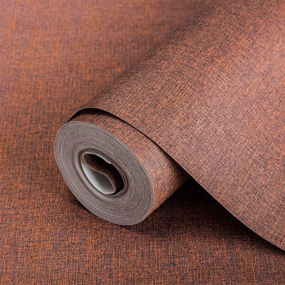 Stylish Fabric Textured Wallpaper, Orange, Dark Blue, Modern Linen Style Abstract Minimalist Non-Pasted Wall Paper, Wallcovering - Adawall -Houston Wallpaper Store - Walcoverings, Curtains & Wall Panels