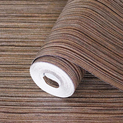 Stylish Thin Stripes Wallpaper, Brown 3D Deep Embossed Wallcovering for Interior Design Ideas, Modern Striped Large 114 sq ft Roll - Adawall -Houston Wallpaper Store - Walcoverings, Curtains & Wall Panels