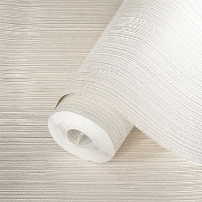Stylish Thin Stripes Wallpaper, White 3D Deep Embossed Wallcovering for Interior Design Ideas, Modern Striped Large 114 sq ft Roll - Adawall -Houston Wallpaper Store - Walcoverings, Curtains & Wall Panels