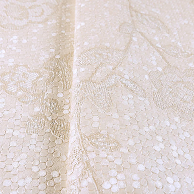 Super Durable Light Gray Flowered Embossed Wallpaper,Home Wall Decor, Aesthetic Wallpaper,Textured Wallcovering Non-Adhesive- 41.7”W X 393”H - Adawall -Houston Wallpaper Store - Walcoverings, Curtains & Wall Panels