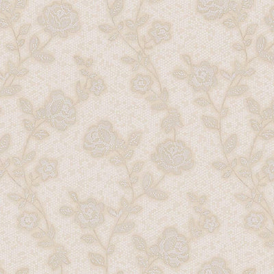 Super Durable Light Gray Flowered Embossed Wallpaper,Home Wall Decor, Aesthetic Wallpaper,Textured Wallcovering Non-Adhesive- 41.7”W X 393”H - Adawall -Houston Wallpaper Store - Walcoverings, Curtains & Wall Panels