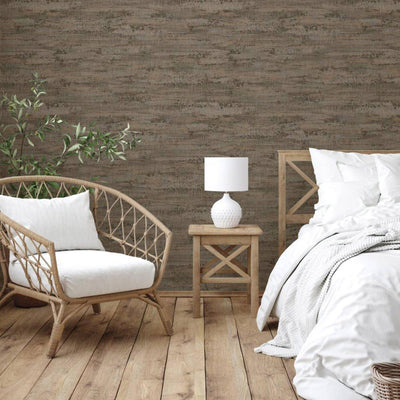 Tan Distressed Rustic 3D Embossed Wallpaper, Stylish Farmhouse Lodge Coutry Wallcovering - Adawall -Houston Wallpaper Store - Walcoverings, Curtains & Wall Panels