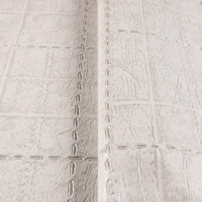 Textured Embossed Geometric Cubic Gray, Home Wall Decor, Aesthetic Wallpaper, Textured Wallcovering Non-Adhesive and Non-Peel - Adawall -Houston Wallpaper Store - Walcoverings, Curtains & Wall Panels