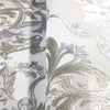 Timeless Design 3D Embossed Damask Wallpaper, Silver, White Luxury Velvet Feeling Wallcovering, Large 114 sq ft Roll - Adawall -Houston Wallpaper Store - Walcoverings, Curtains & Wall Panels