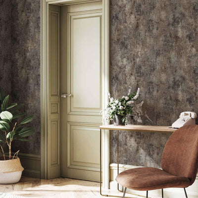 Timeless Distressed Embossed Wallpaper, Dark Gray Worn Abstract Rustic Pattern Modern Wallcovering for Home and Commercial Use, Rich Textured Wall Accent - Adawall -Houston Wallpaper Store - Walcoverings, Curtains & Wall Panels