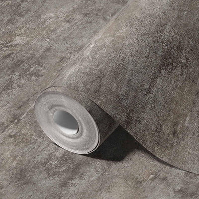 Timeless Distressed Embossed Wallpaper, Dark Gray Worn Abstract Rustic Pattern Modern Wallcovering for Home and Commercial Use, Rich Textured Wall Accent - Adawall -Houston Wallpaper Store - Walcoverings, Curtains & Wall Panels
