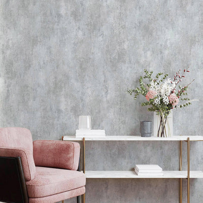 Timeless Distressed Embossed Wallpaper, Light Gray Worn Abstract Rustic Pattern Modern Wallcovering for Home and Commercial Use, Rich Textured Wall Accent - Adawall -Houston Wallpaper Store - Walcoverings, Curtains & Wall Panels