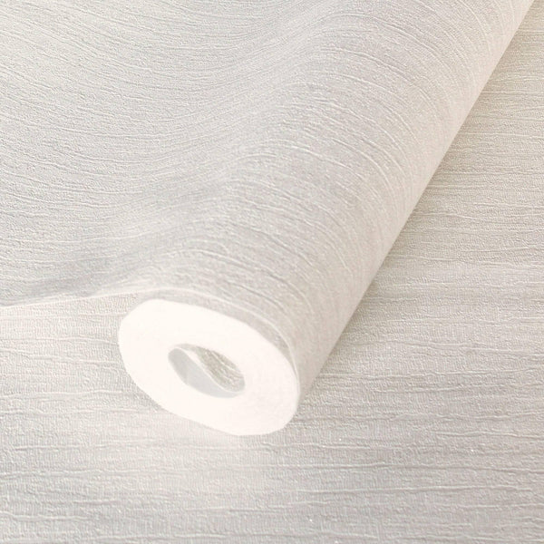 Timeless Embossed Solid Color Wallpaper, White Sparkling Glitter 3D Textured Wall Decor, Washable, Hotel Collection Wall Decoration - Adawall -Houston Wallpaper Store - Walcoverings, Curtains & Wall Panels