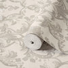 Timeless Ornate Embossed Wallpaper, White, Fabric Like, Rich 3D Textured Flocked Luxury Wallcovering Design, Non-Woven - Adawall -Houston Wallpaper Store - Walcoverings, Curtains & Wall Panels