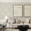 Timeless Ornate Embossed Wallpaper, White, Fabric Like, Rich 3D Textured Flocked Luxury Wallcovering Design, Non-Woven - Adawall -Houston Wallpaper Store - Walcoverings, Curtains & Wall Panels