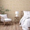 Timeless Velvet Feel Damask Embossed Wallpaper, Cream, Light Gold 3D Textured, Flocked, Washable, Luxury Wall Decoration - Adawall -Houston Wallpaper Store - Walcoverings, Curtains & Wall Panels