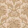 Timeless Velvet Feel Damask Embossed Wallpaper, Gold 3D Textured, Flocked, Washable, Luxury Wall Decoration - Adawall -Houston Wallpaper Store - Walcoverings, Curtains & Wall Panels