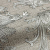 Timeless Velvet Feel Damask Embossed Wallpaper, Silver 3D Textured, Flocked, Washable, Luxury Wall Decoration - Adawall -Houston Wallpaper Store - Walcoverings, Curtains & Wall Panels