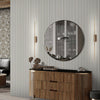 Trendy Thin Striped Textured Wallpaper, Gray, Brown Modern Minimalist Washable Pinstripe Pattern, Home Wall Interior Decor - Adawall -Houston Wallpaper Store - Walcoverings, Curtains & Wall Panels