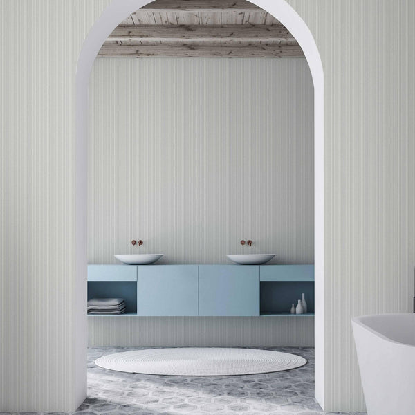 Trendy Thin Striped Textured Wallpaper, Gray Modern Minimalist Washable Pinstripe Pattern, Home Wall Interior Decor - Adawall -Houston Wallpaper Store - Walcoverings, Curtains & Wall Panels