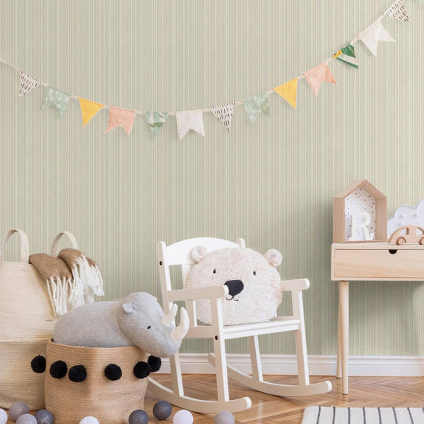 Trendy Thin Striped Textured Wallpaper, Light Beige Modern Minimalist Washable Pinstripe Pattern, Home Wall Interior Decor - Adawall -Houston Wallpaper Store - Walcoverings, Curtains & Wall Panels