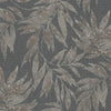 Washed Blue Leaf Wallpaper, Textured Faded Tree Leaves Wallcovering, Non-Pasted - Walloro High End Wallcoverings & More