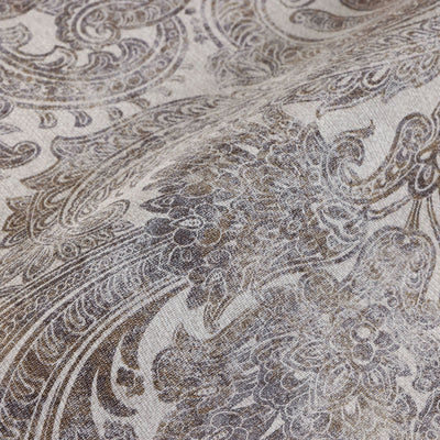 Washed Dark Paisley Pattern Wallpaper, Rich Textured Wallcovering, Traditional, Extra Large 114 sq ft Roll, Washable, Home Wall Decor, Durable - Adawall -Houston Wallpaper Store - Walcoverings, Curtains & Wall Panels