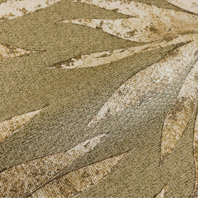 Washed Green Leaf Wallpaper, Textured Faded Tree Leaves Wallcovering, Non-Pasted - Adawall -Houston Wallpaper Store - Walcoverings, Curtains & Wall Panels