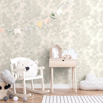 White Elegant Embossed Leaf Pattern Wallpaper, 3D Textured Floral Plants Botanic Wall Paper - Adawall -Houston Wallpaper Store - Walcoverings, Curtains & Wall Panels