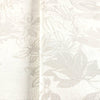 White Elegant Embossed Leaf Pattern Wallpaper, 3D Textured Floral Plants Botanic Wall Paper - Walloro High End Wallcoverings & More