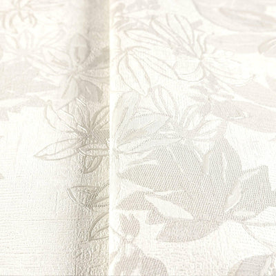 White Elegant Embossed Leaf Pattern Wallpaper, 3D Textured Floral Plants Botanic Wall Paper - Adawall -Houston Wallpaper Store - Walcoverings, Curtains & Wall Panels
