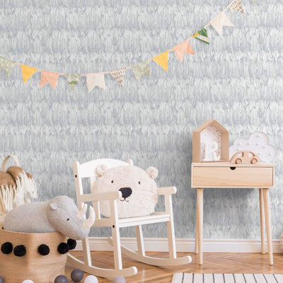 White Feathers Pattern Embossed Wallpaper, Tropical 3D Textured Birds Vivid Wallcovering - Adawall -Houston Wallpaper Store - Walcoverings, Curtains & Wall Panels