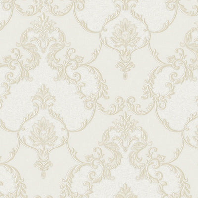 white Italian Damask Embossed Wallpaper, Sparkling Neutral Colors Luxury Wallcovering - Adawall -Houston Wallpaper Store - Walcoverings, Curtains & Wall Panels