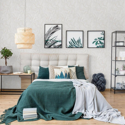 White Large Hexagon Embossed Wallpaer, Elegant Geometric Shapes Honeycomb Wallcovering - Adawall -Houston Wallpaper Store - Walcoverings, Curtains & Wall Panels