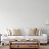 White Linen Textured Modern Textured Wallpaper, Brown Solid Color Fabric Touch Contemporary Wallcovering - Adawall -Houston Wallpaper Store - Walcoverings, Curtains & Wall Panels
