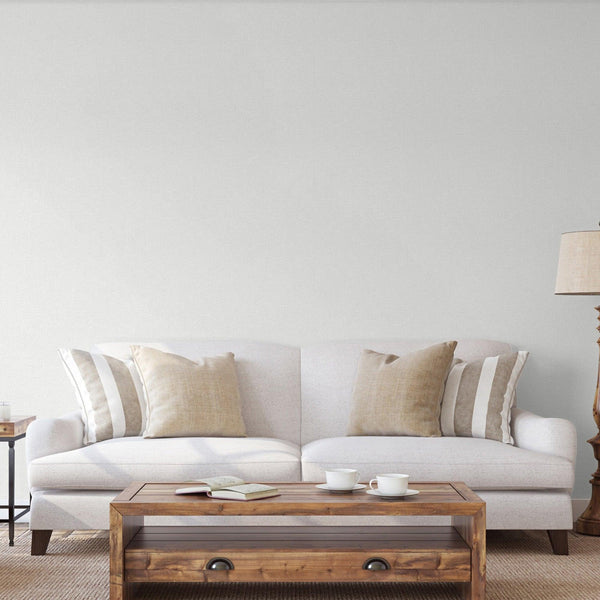 White Linen Textured Modern Textured Wallpaper, Brown Solid Color Fabric Touch Contemporary Wallcovering - Adawall -Houston Wallpaper Store - Walcoverings, Curtains & Wall Panels