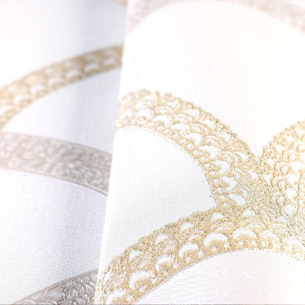 Adawall Wallpaper Store in Houston White Luxury Fish Scale Deep ...