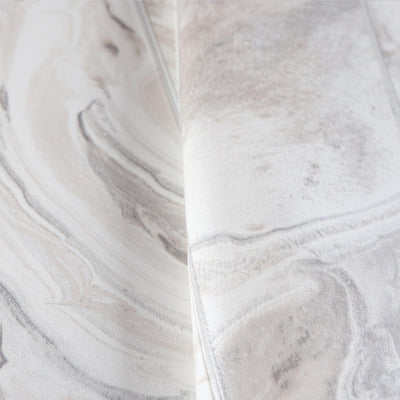 White Marble Embossed Wallpaper, Marbled Pattern Striped Stone Effect Modern Wallcovering, Washable - Adawall -Houston Wallpaper Store - Walcoverings, Curtains & Wall Panels