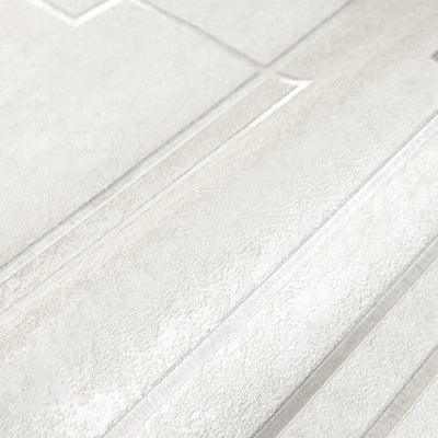 White Modern Lines Geometric Wallpaper, Contemporary 3D Embossed Wallcovering, Abstract Bold - Adawall -Houston Wallpaper Store - Walcoverings, Curtains & Wall Panels