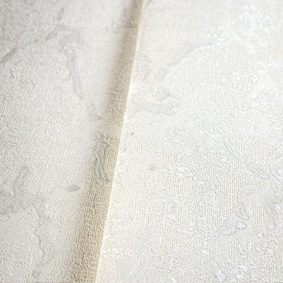 White Plain Abstract Embossed Wallpaper, Rich Textured Mdern Shimmering Accent Wall Decor - Adawall -Houston Wallpaper Store - Walcoverings, Curtains & Wall Panels