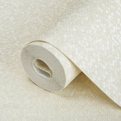 White Plain Velvet Deep Embossed Wallpaper, Home Wall Decor, Aesthetic Wallpaper, Textured Wallcovering Non-Adhesive - 41.7”W X 393”H - Adawall -Houston Wallpaper Store - Walcoverings, Curtains & Wall Panels