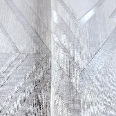 White Stylish Herringbone Geometric Wallpaper, Embossed Zigzag Pattern Wallcoverng Wall Accent - Adawall -Houston Wallpaper Store - Walcoverings, Curtains & Wall Panels